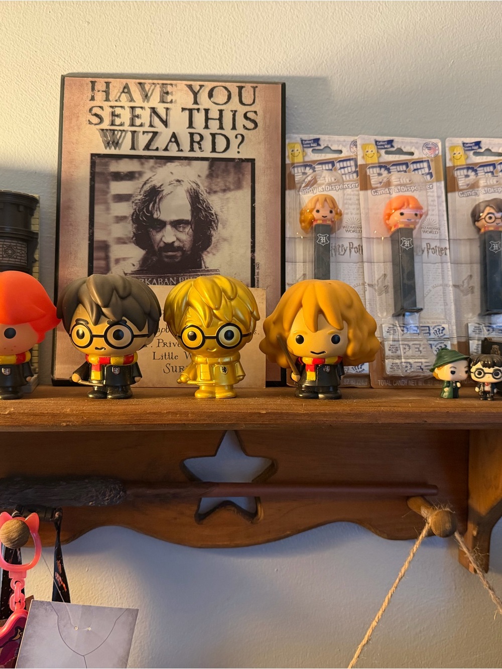 Gold Harry Potter-Style Vinyl Collectible Figure - Decorative Desk Accent